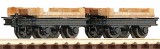 Narrow gauge Two-unit bridge truck set